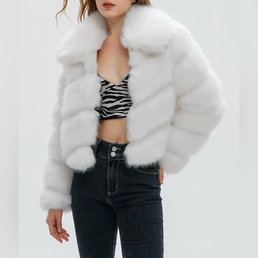 Angel Cult Elegant White Teddy Jacket